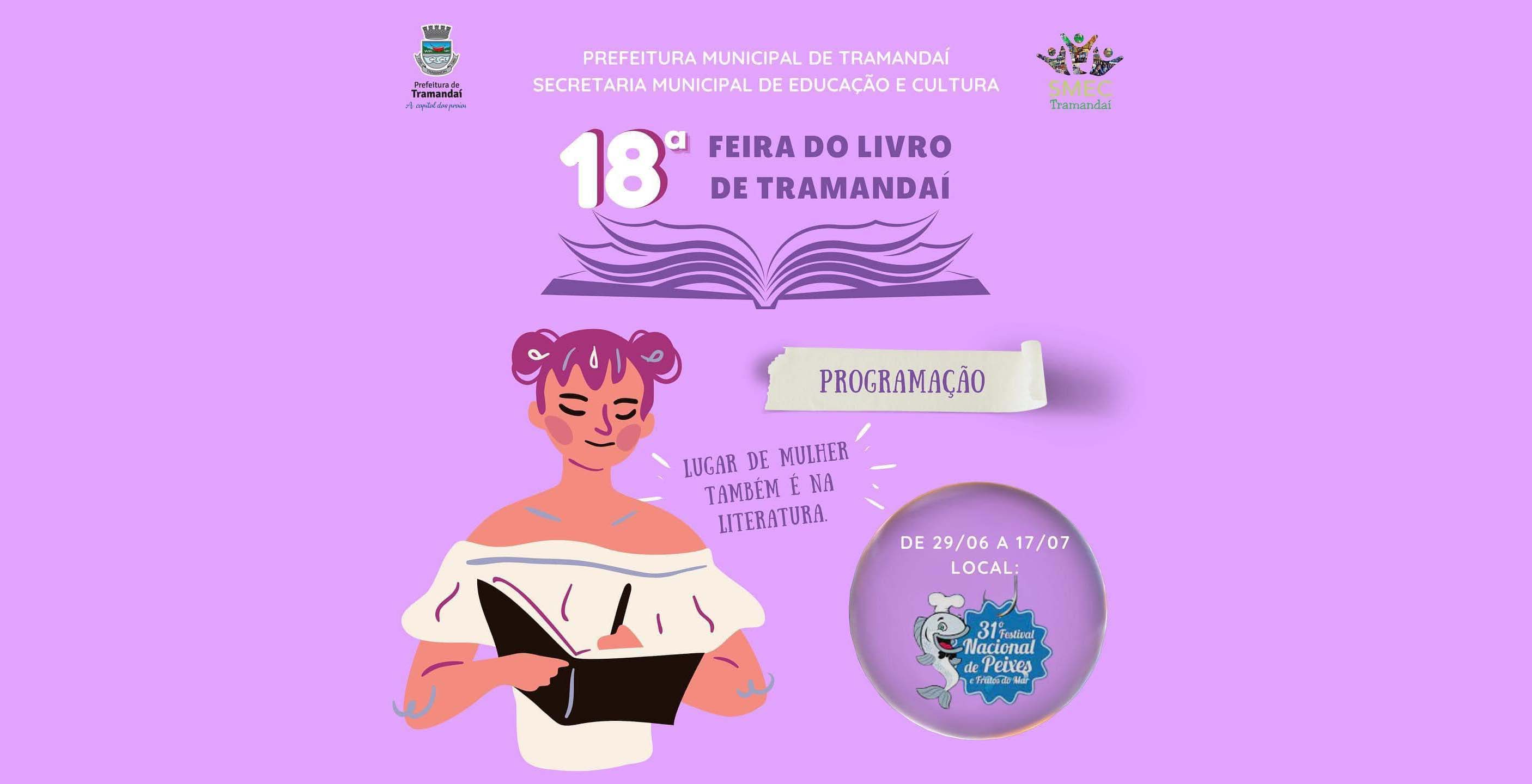 Confira a programação completa da 18ª Feira do Livro de Tramandaí!